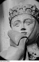 Fragment twarzy Uta von Naumburg.