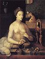 Κυρία στην τουαλέτα, ανωνύμου (1580, Μουσείο Καλών Τεχνών της Ντιζόν).