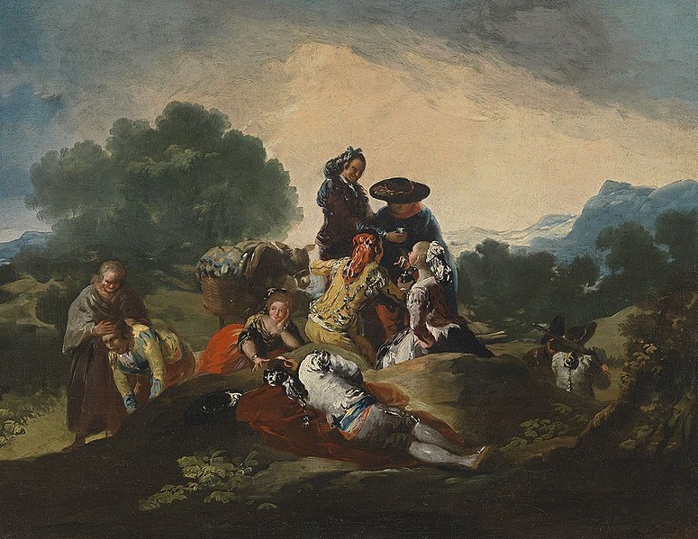 File:Francisco José de Goya y Lucientes - Die Landpartie - HUW 23 - Bavarian State Painting Collections.jpg