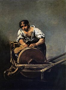 Der Scherenschleifer, 1808-1812, painting by Francisco de Goya Francisco de Goya y Lucientes - Knife Grinder - WGA10060.jpg