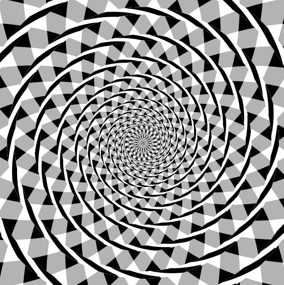 Mathematics and art: the Fraser spiral illusion (made of concentric circles) says something about visual perception, and is a forerunner of Op art.