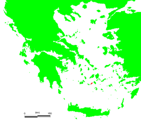 Locatie van het eiland Sikinos in de Egeïsche Zee