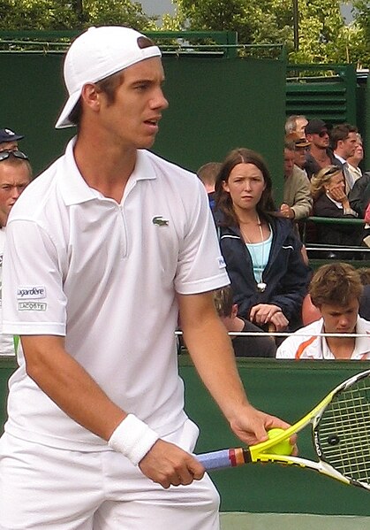 Gasquet at Wimbledon in 2007