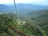 För 67 år sedan uppnår Malaysia självständighet: Linbana i Genting Highlands på Malackahalvön.