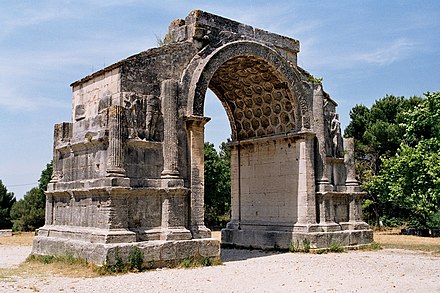 The triumphal arch of Glanum (10-25 BC)