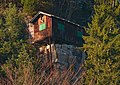 * Nomination Glecksteinhütte from afar.  Comment This picture was shot with a long lens (500mm, equivalent to 1000mm full frame) because it is otherwise hard to get a perspective like this. That's why it is a bit soft. --Domob 15:44, 7 February 2020 (UTC) * Promotion  Support Good quality. --MB-one 21:06, 10 February 2020 (UTC)