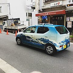A Google Street View car in Japan