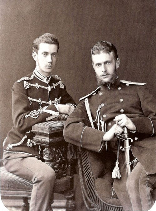 Grand Duke Paul Alexandrovich and his brother Grand Duke Sergei Alexandrovich