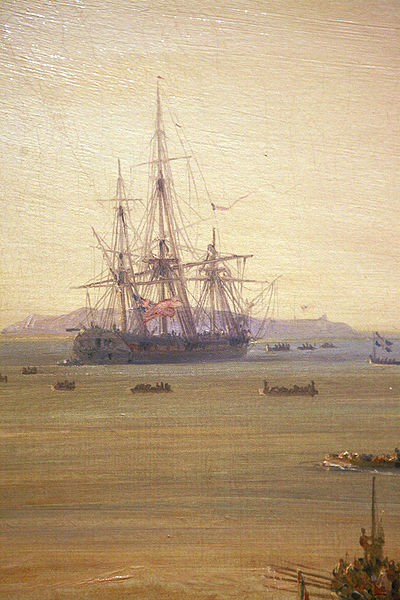The fifth-rate HMS Iphigenia, a ship Parker commanded on the North American Station