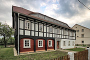 English: Buildings in Großschönau (Sachsen). Polski: Zabudowa we wsi Großschönau, Saksonia.