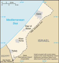 Vị trí của Gaza