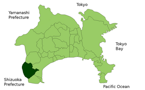 Poziția localității Hakone