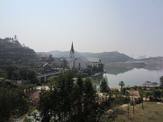 <span class="mw-page-title-main">Hallstatt (China)</span> Housing development in Luoyang, Boluo County, China