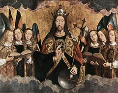 Hans Memling - Christ Surrounded by Musician Angels - WGA14935.jpg