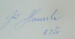 podpis Jiříego Hanzelki (odkrywcy)