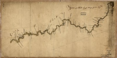 Captain Gordon's Map of the Ohio River (1766)