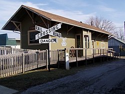 Antigua estación de tren de Pittsburgh, Cincinnati, Chicago y St. Louis en Hebrón