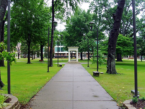 On campus at Henderson State University