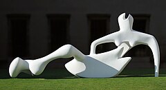 Image 19Henry Moore, Large Reclining Figure, 1984 (based on a smaller model of 1938), Fitzwilliam Museum, Cambridge (from Sculpture)