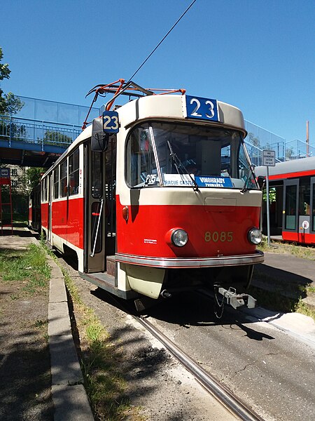 File:Historic tram in Prague.jpg