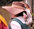 Historische Kleidung beim Volksfest Lößnitzer Salzmarkt. Sachsen. 2H1A0509WI