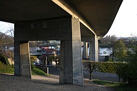 Le pont vu de dessous.