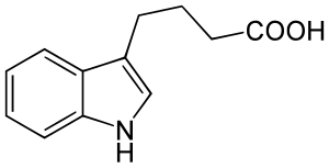 Struktur von 4-(Indol-3-yl)buttersäure