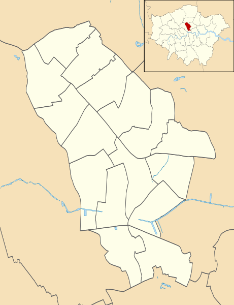 File:Islington London UK blank ward map.svg