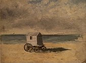 Джеймс Енсор (1876) - Badkoets op het strand 001.jpg