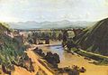 ジャン＝バティスト・カミーユ・コロー『ナルニの橋（英語版）』1826年。油彩、紙・キャンバス、34 × 48 cm。ルーヴル美術館[112]。