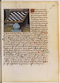 Plateau d'échecs, f.70