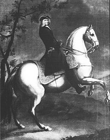 Johann Franz von Stauffenberg a cavallo