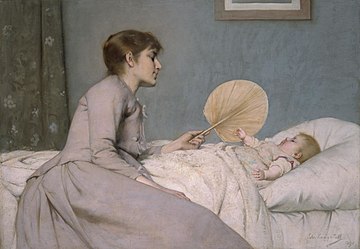 John Longstaff, The Young Mother, 1891
