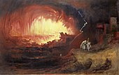 The Destruction of Sodom and Gomorrah; by John Martin; 1852; oil on canvas; 136.3 x 212.3 cm; Laing Art Gallery (Newcastle upon Tyne, England)
