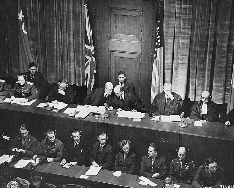 File:Judges at opening session of IMT.jpg