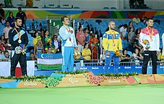 Judo at the 2016 Summer Paralympics – Men's 66 kg. Awarding ceremony.jpg