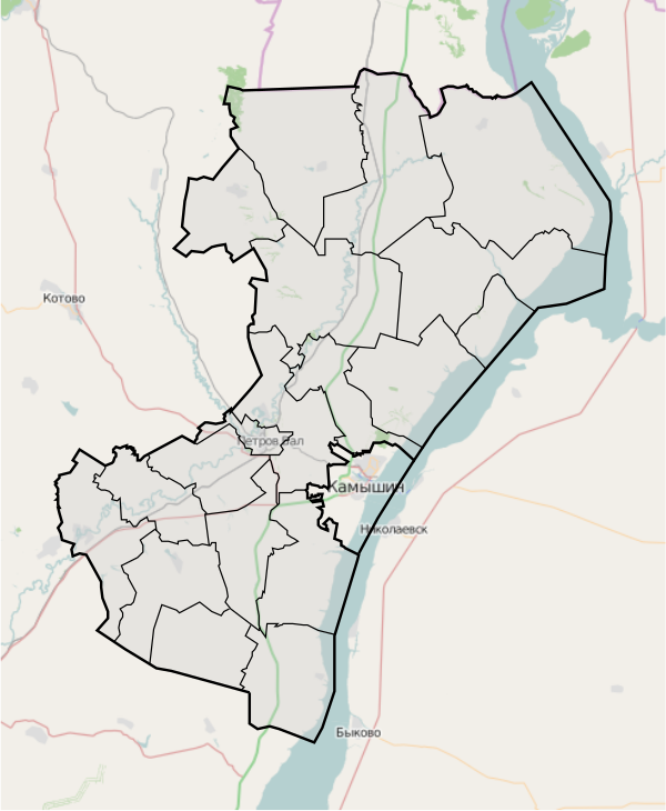 Карта камышинского района волгоградской области