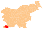The location of the Municipality of Koper