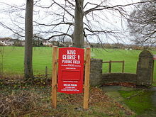 King George V Playing Field sign