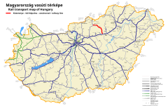 Mapa przebiegu linii kolejowej 84