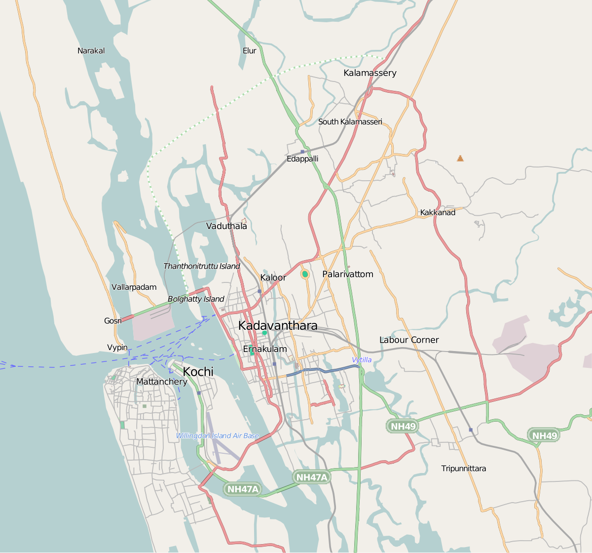 Location Of Kochi In India Map File:kochi India Area Locator Map.svg - Wikipedia