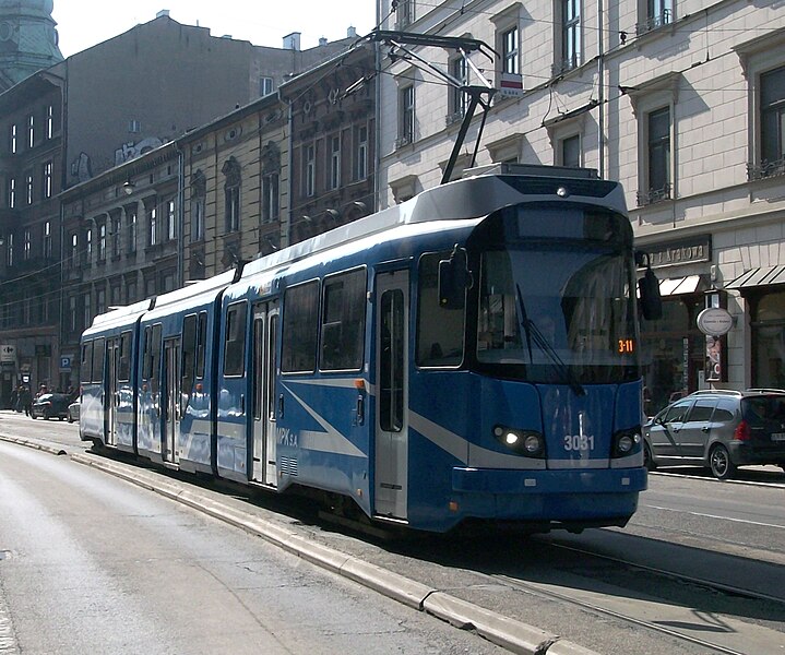 File:Krakow, tram EU8N n°3031.JPG