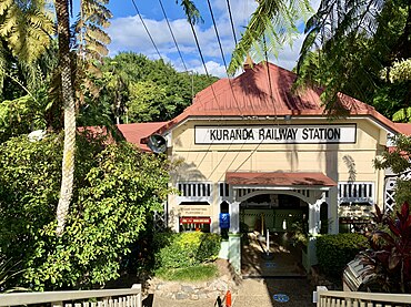 Kuranda railway station, Queensland, July 2020, 09.jpg