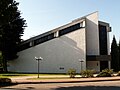 kath. Kirche St. Laurentius in Löhne, Stadtteil Obernbeck, Ansicht von Nordosten