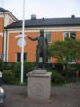 Statue of Peter Wieselgren outside the IOGT building (Elverket).