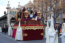 Paso de la Santa Cena en la Semana Santa