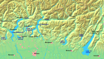 karte seen italien Oberitalienische Seen – Wikipedia