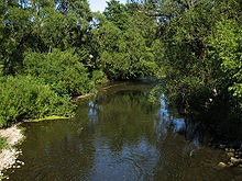 Die Mündung der Wetschaft in die Lahn