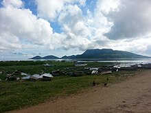 Western shore of Lake Chilwa, Chisi Island in the distance.