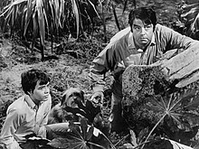 Kurt Kasznar and Stefan Arngrim in Land of the Giants, circa 1969